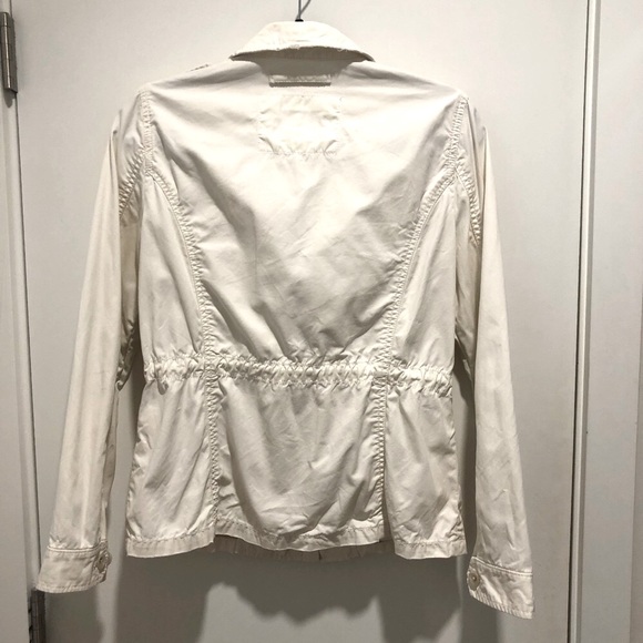 Banana Republic Women’s Classic utility style jacket, 100% cotton - Ivory, Med - Picture 2 of 7